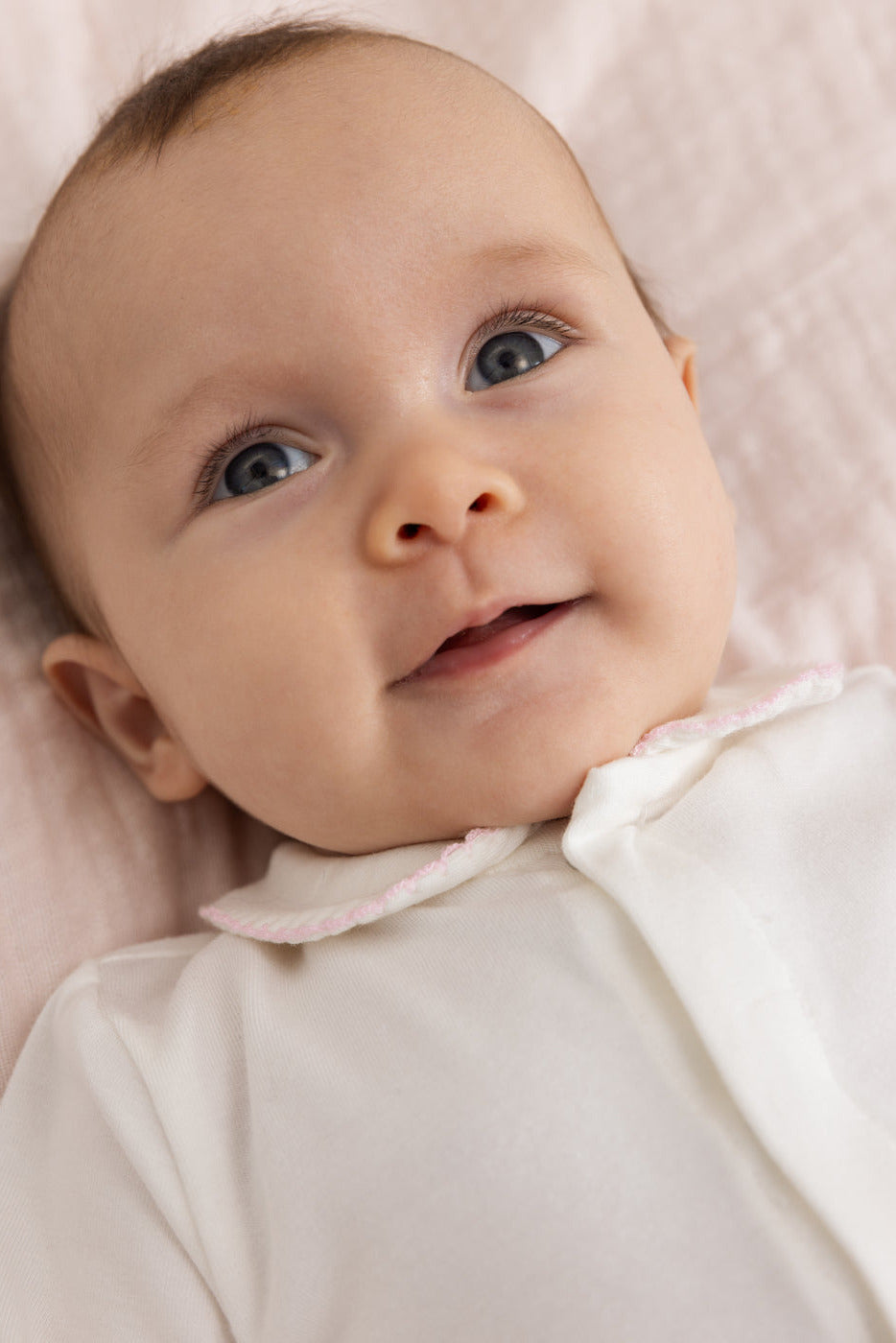 Ricci Newborn Romper - Rosa Picot