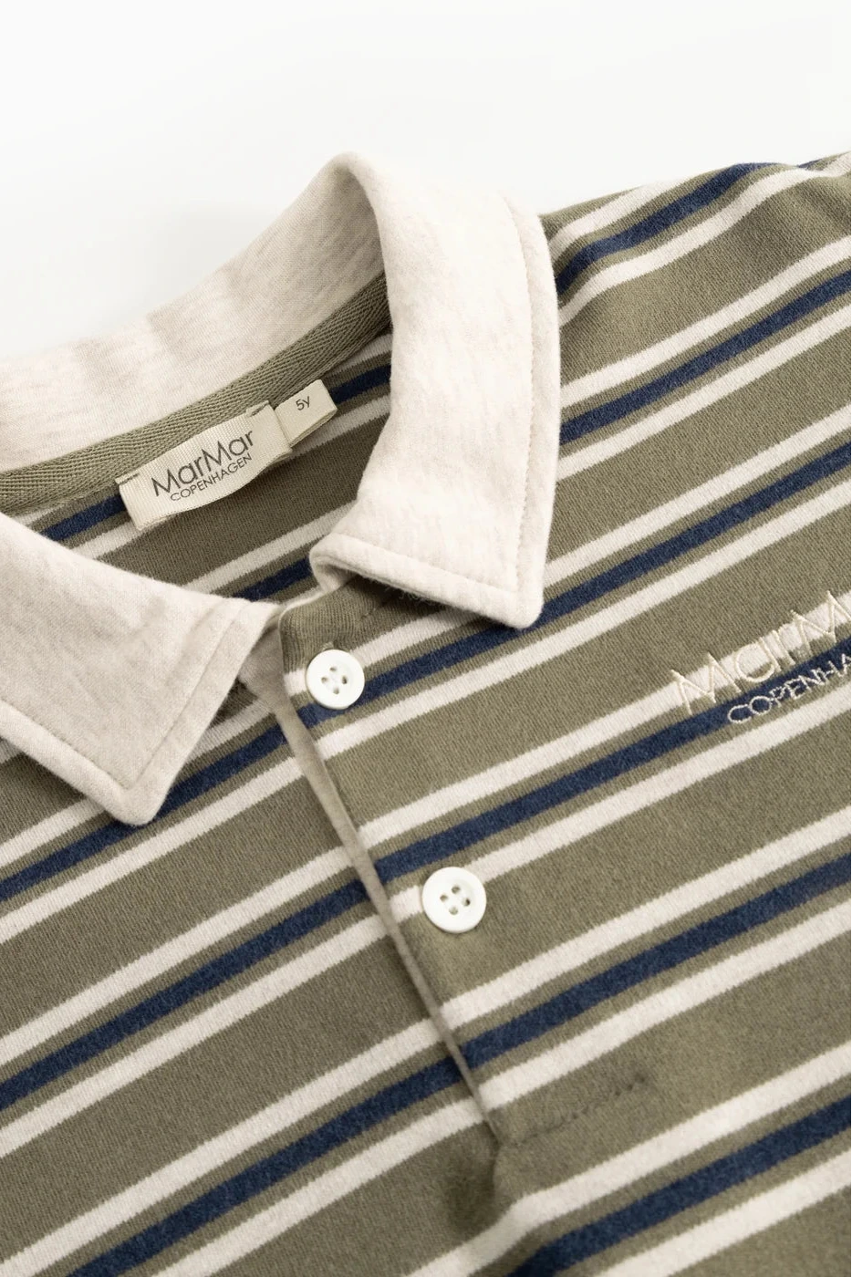 Thanos Polo Shirt - Seaweed Stripe