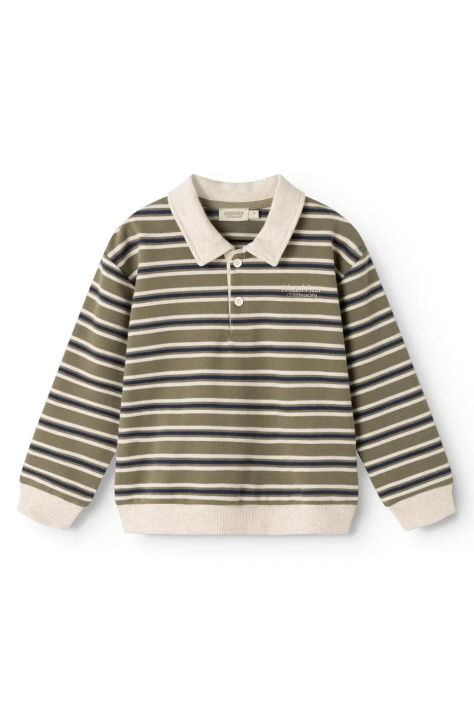 Thanos Polo Shirt - Seaweed Stripe