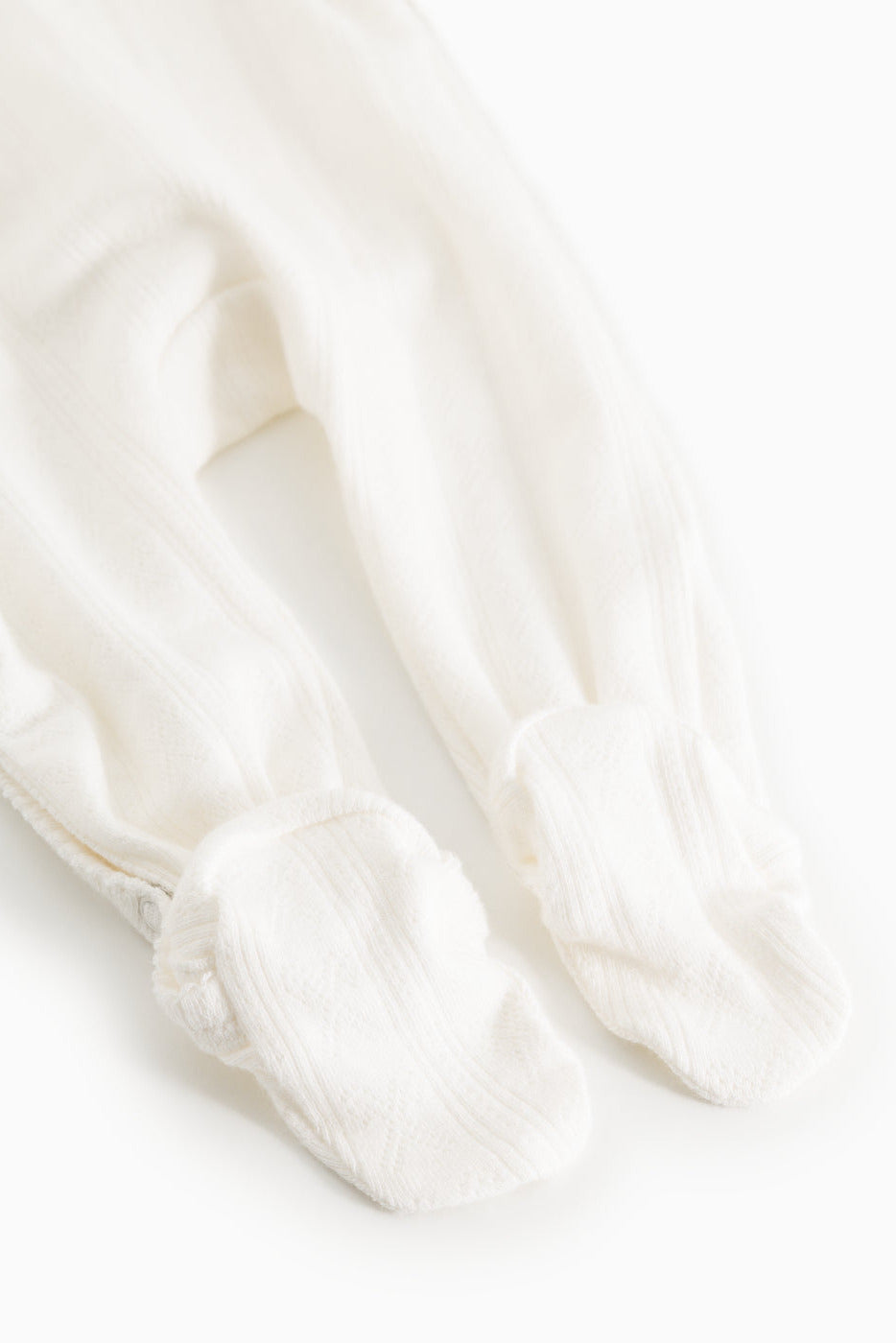 Rubetta Pointelle Onesie - Gentle White