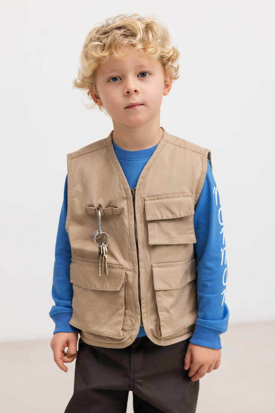 Jarlo Twill Vest - Muddy