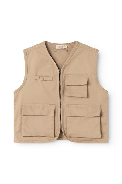 Jarlo Twill Vest - Muddy