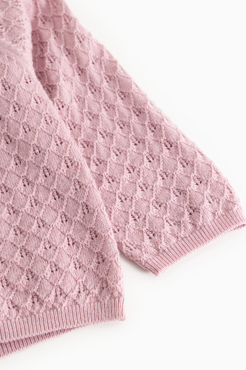 Totti Baby Wool Cardigan - Soft Berry