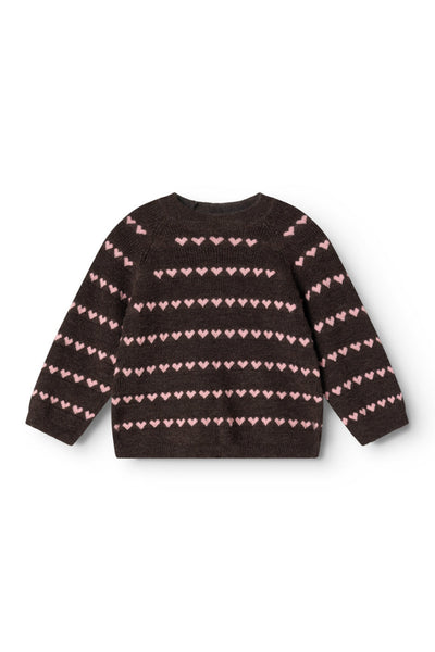 Torin Baby Wool Knit - Rose Frosting Heart