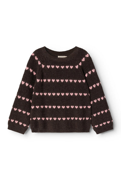 Torin Wool Knit - Rose Frosting Heart