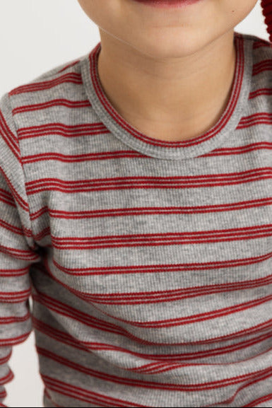 Tani LS Tee - Cherry Stripe