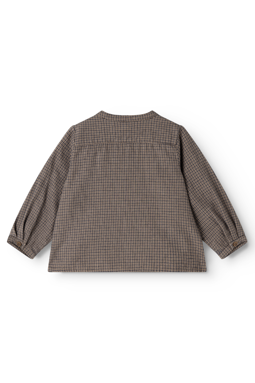Totoro Baby Shirt - Houndstooth Check