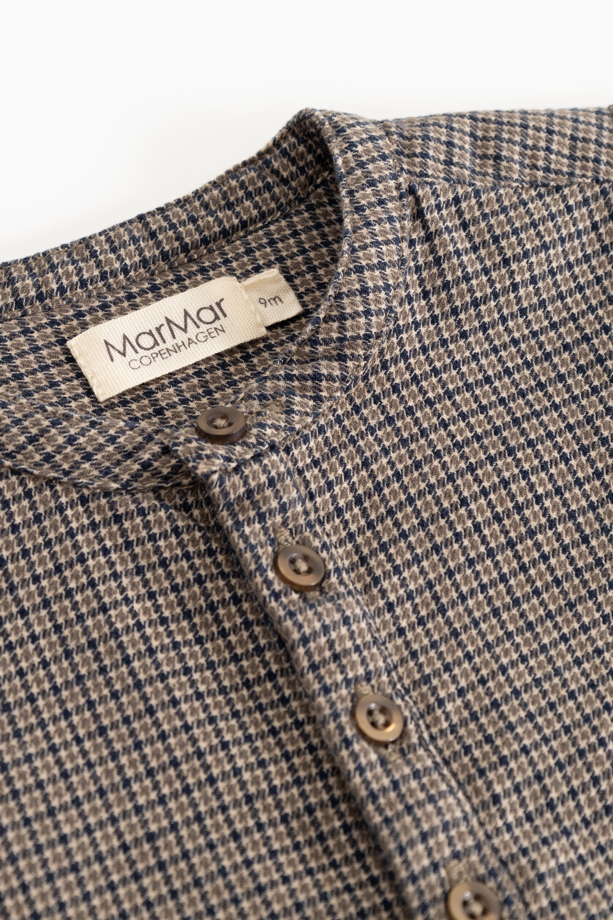 Totoro Baby Shirt - Houndstooth Check