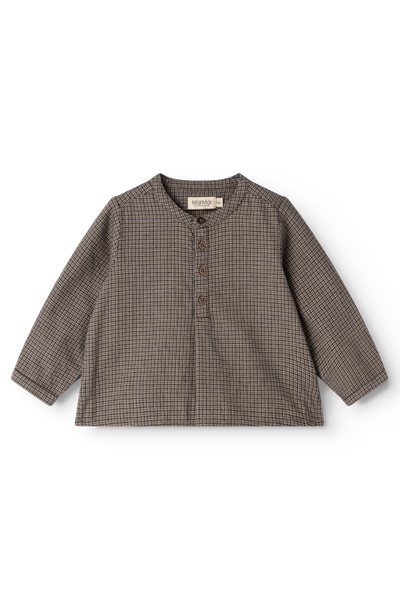 Totoro Baby Shirt - Houndstooth Check