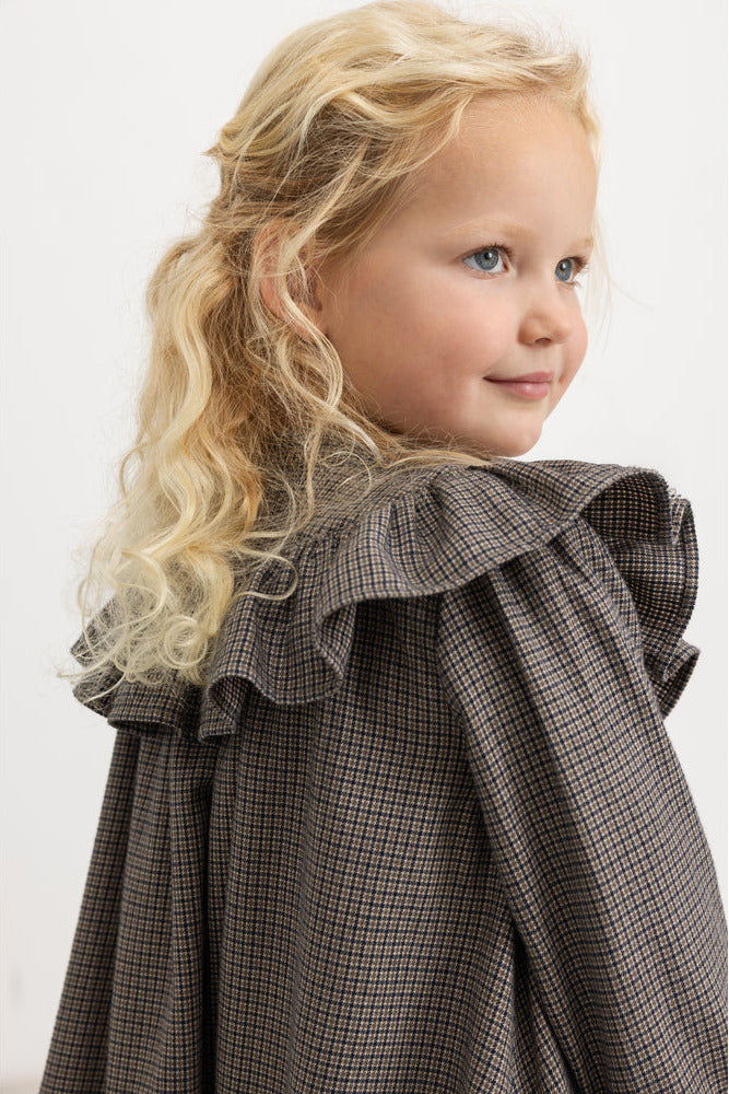 Dalina Dress - Houndstooth Check