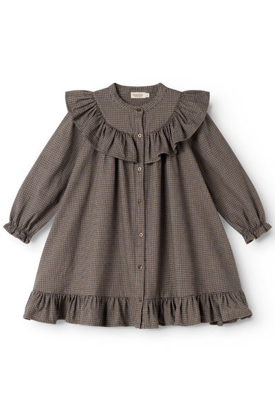 Dalina Dress - Houndstooth Check