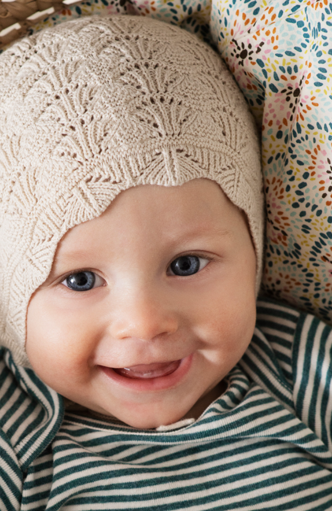 Baby Texture Bonnet - Oyster