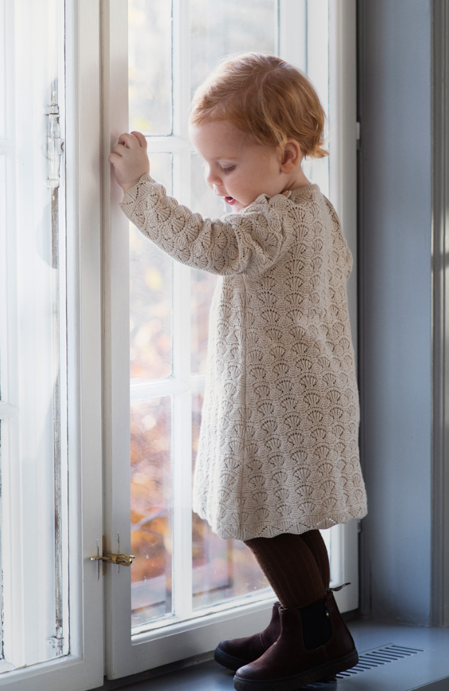 Baby Texture Dress - Oyster