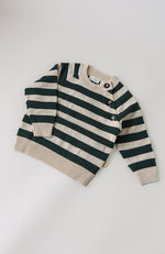 O-Neck Knit Light Sweater - Green