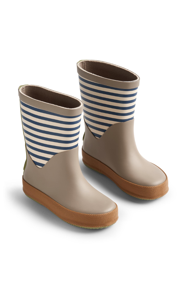 Rubber Boot Juno - Blue Stripe