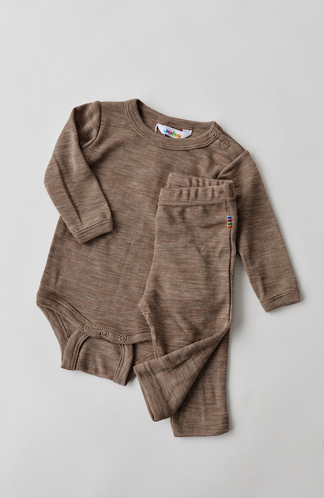Ullar/Silki Leggings - Beige Melange / Limited