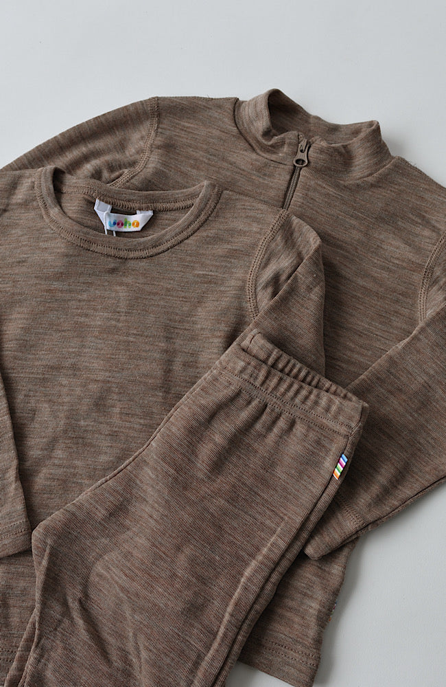 Ullar/Silki Langermabolur - Beige Melange / Limited