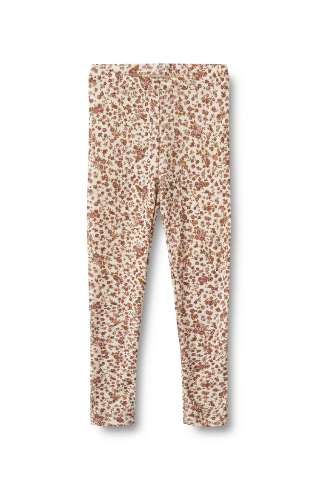 Wool Leggings Agi - Rose Flowers