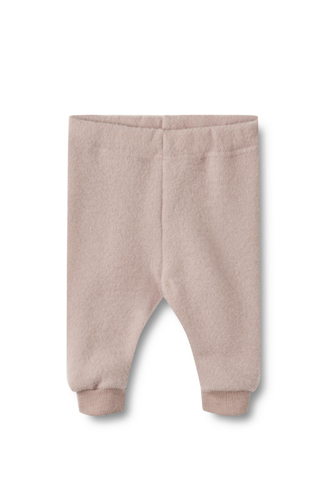 Wool Fleece Trousers Kinnie - Dry Rose