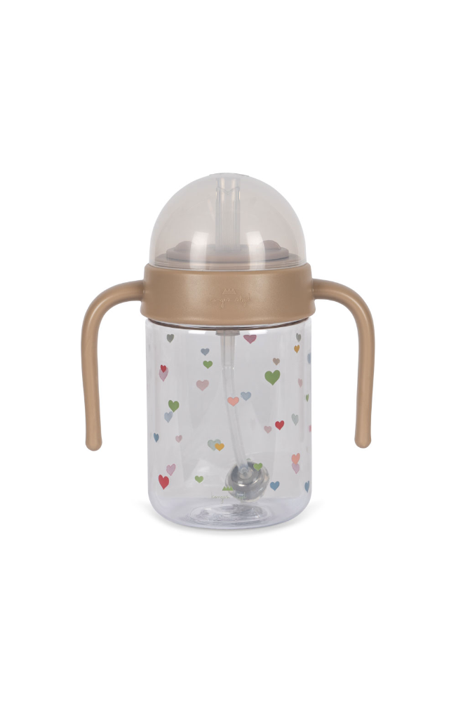 Baby Bottle With Handle - Multi Hearts