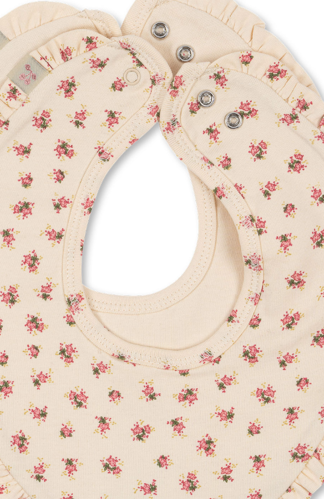 Basic 2 Pack Frill Bib - Buttercream / Bloomie