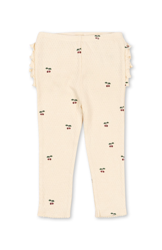 Sue Frill Pants - Cherry