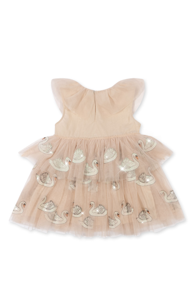 Fayette Dress - Swan Glitter