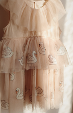 Fayette Dress - Swan Glitter
