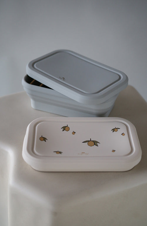 2 Pack Silicone Foldable Lunchbox - Lemon/Topanga Beach
