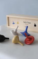 Spin Tops, Set of 5 - Multi