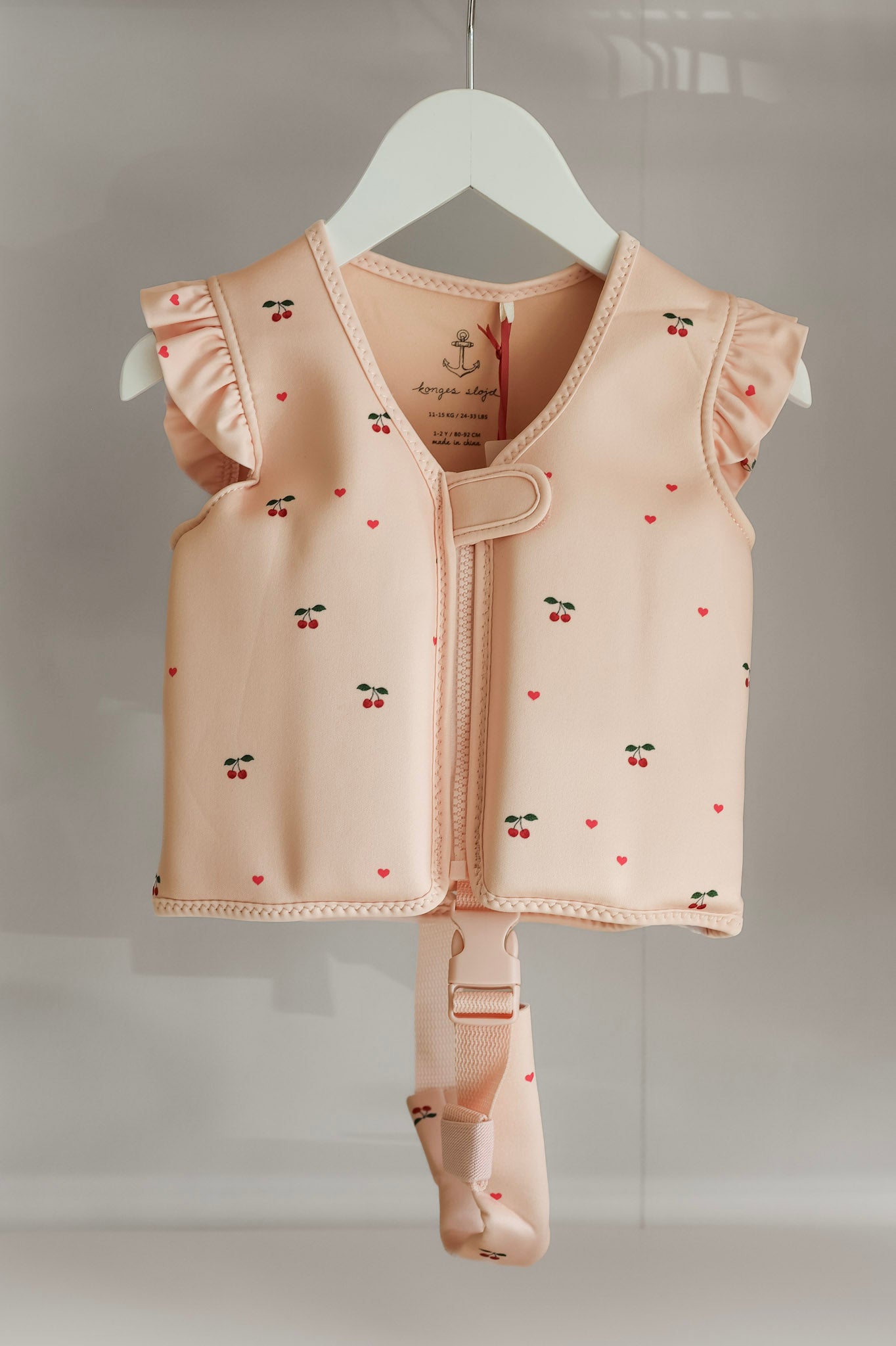 Avery Swim Vest - Cherry Coeur Rose