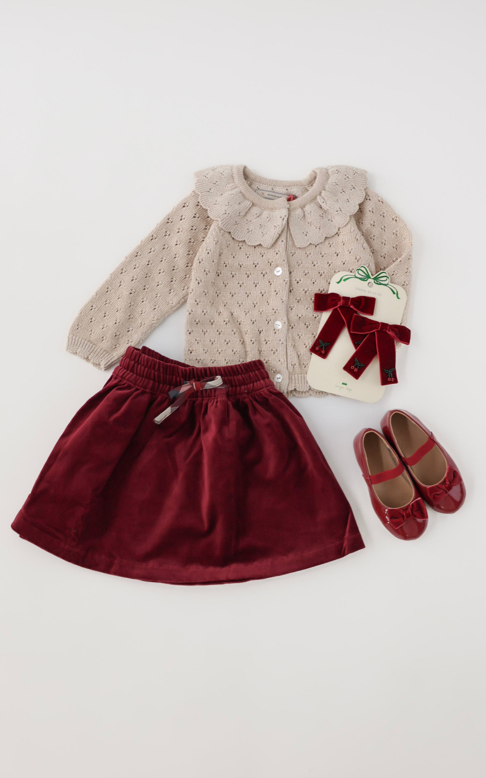 Holiday Knit Cardigan - Buttercream