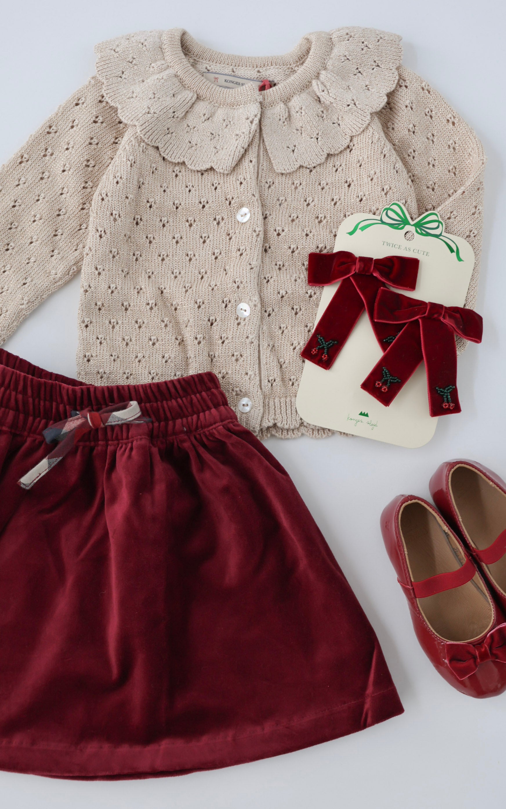 Holiday Knit Cardigan - Buttercream