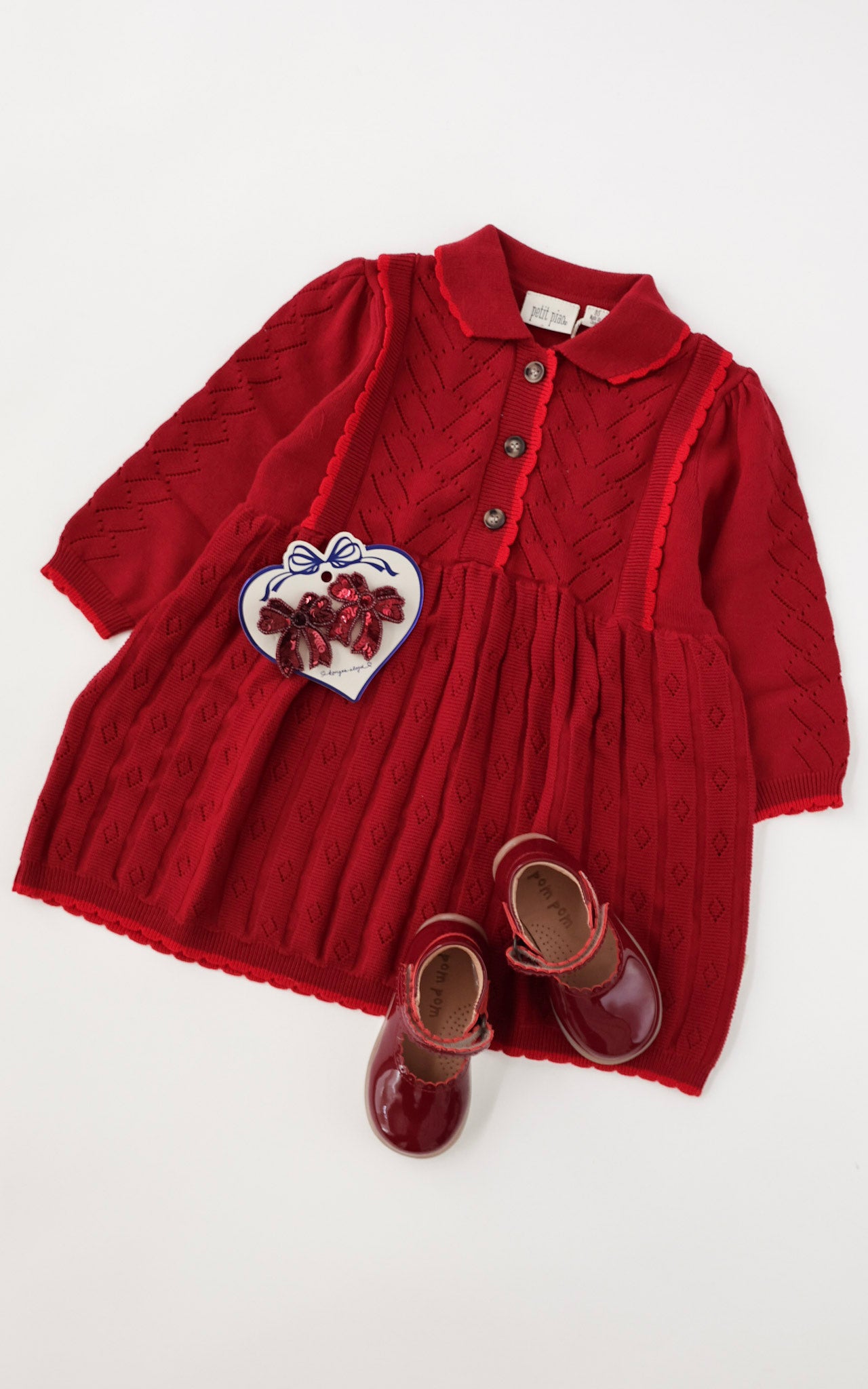 Daimi Knit Dress - Biking Red