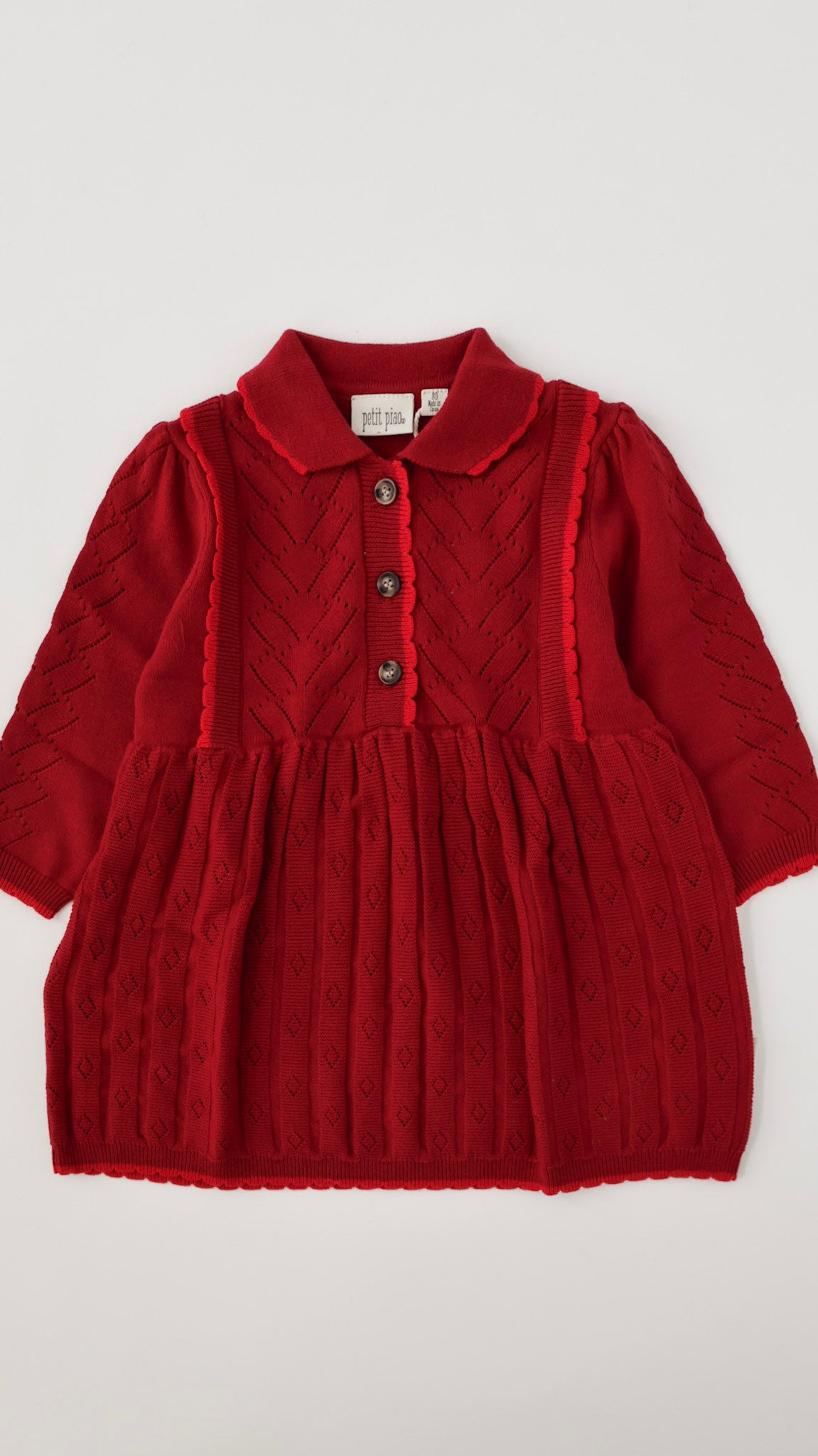 Daimi Knit Dress - Biking Red