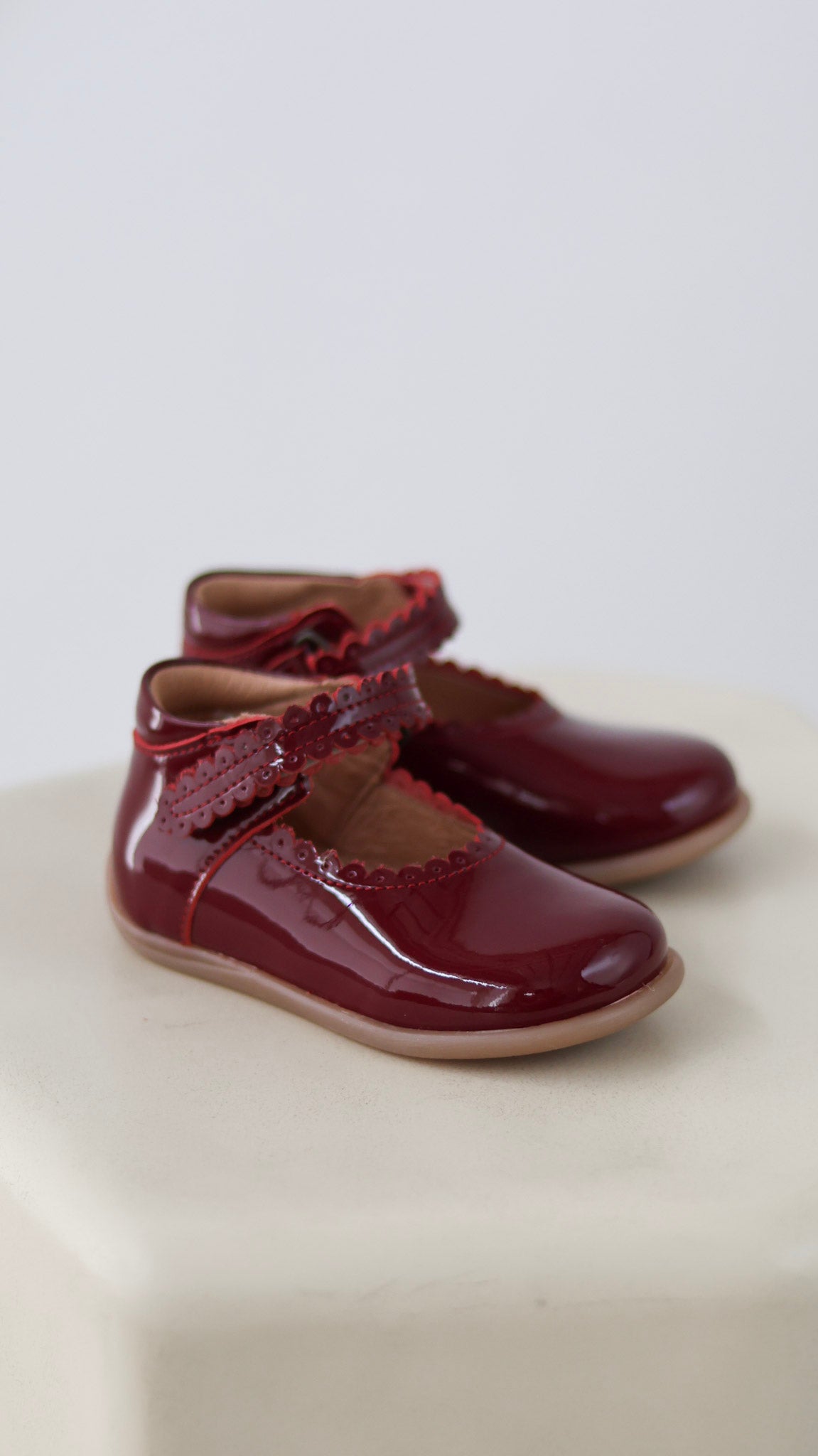 Starter Ballerina - Dark Red Patent