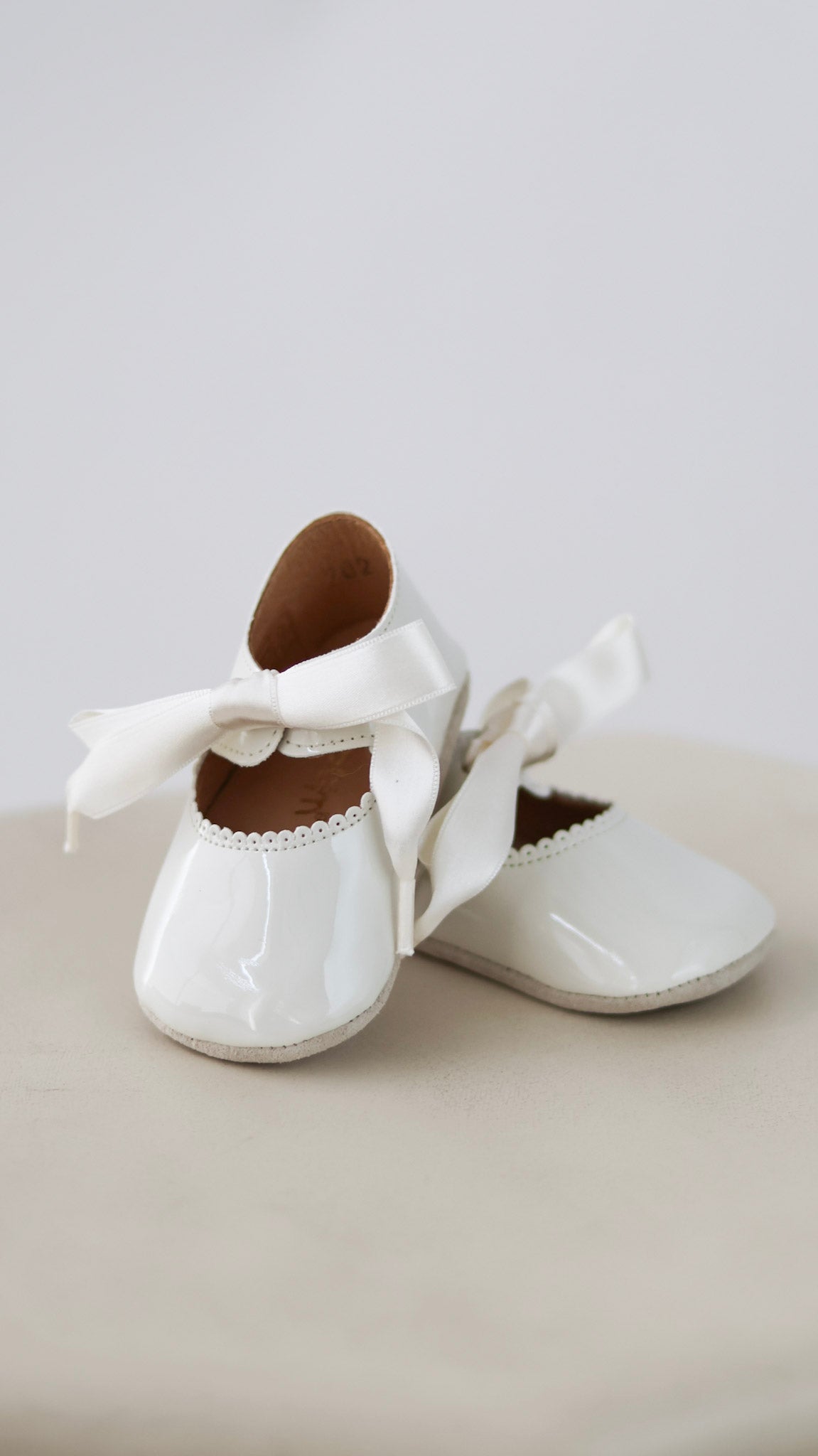 Beginners™ Lace Shoe - Cream Patent
