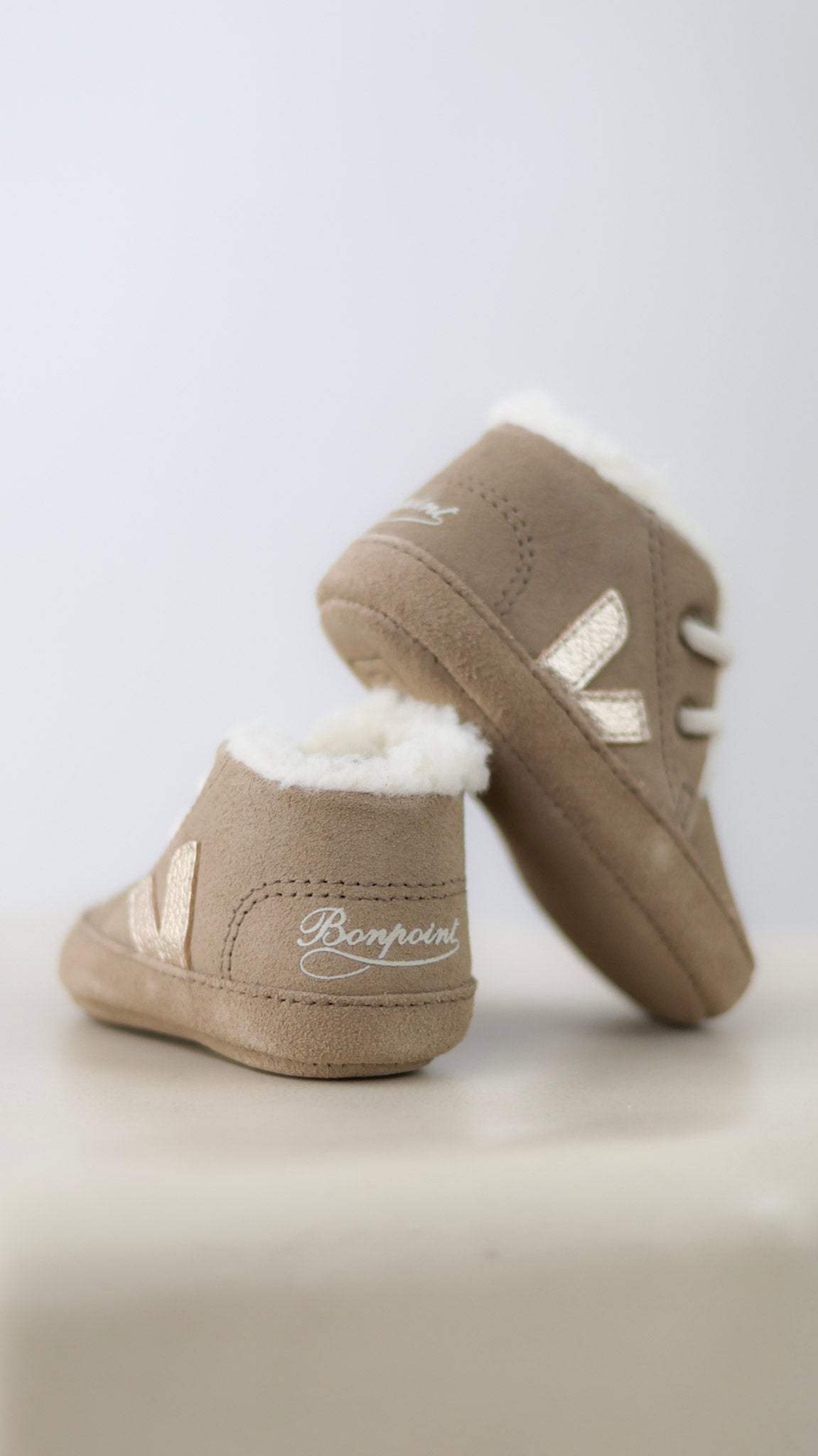 Bonpoint x Veja Baby Winter in leather