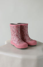 Muddy Rubber Boot Print - Rosette Flowers