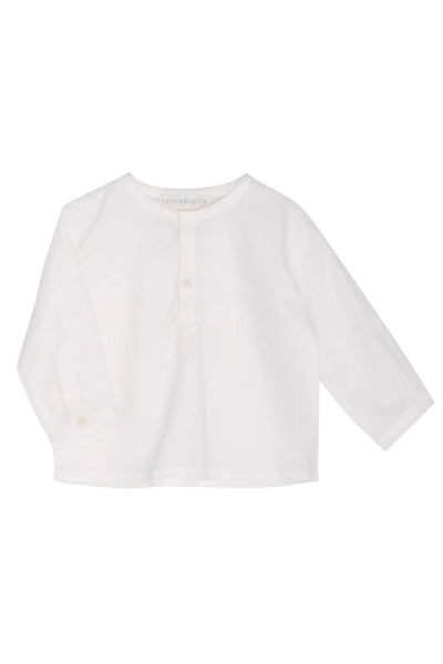 Baby Peasant Shirt - White