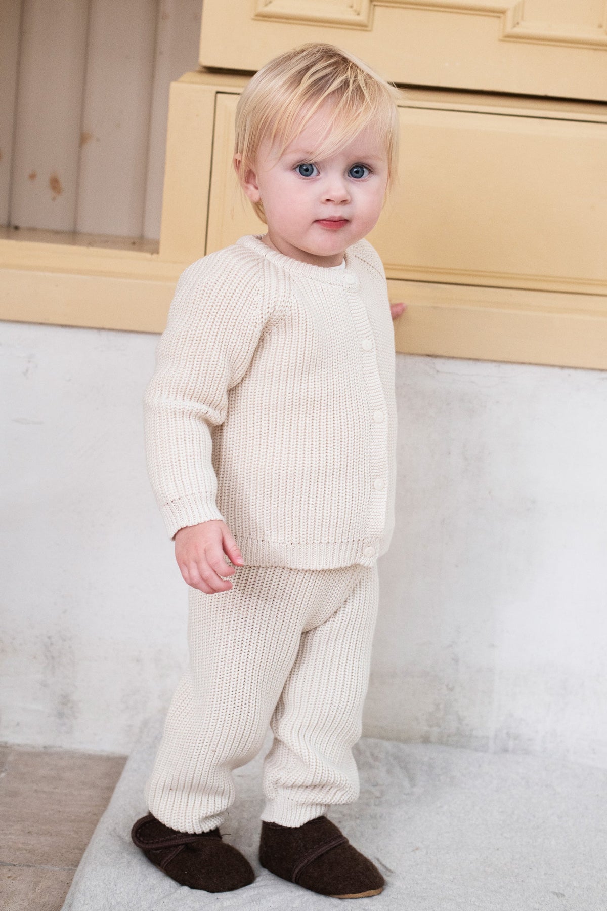 Baby Patent Pants - Creme