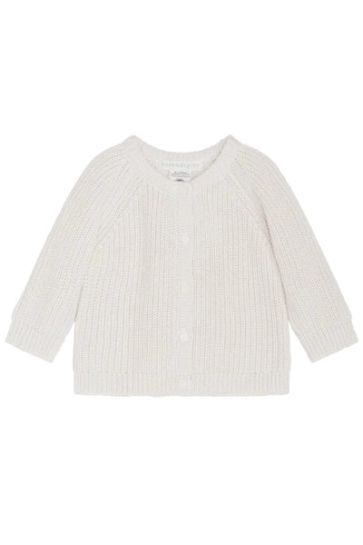 Baby Patent Cardigan - Creme