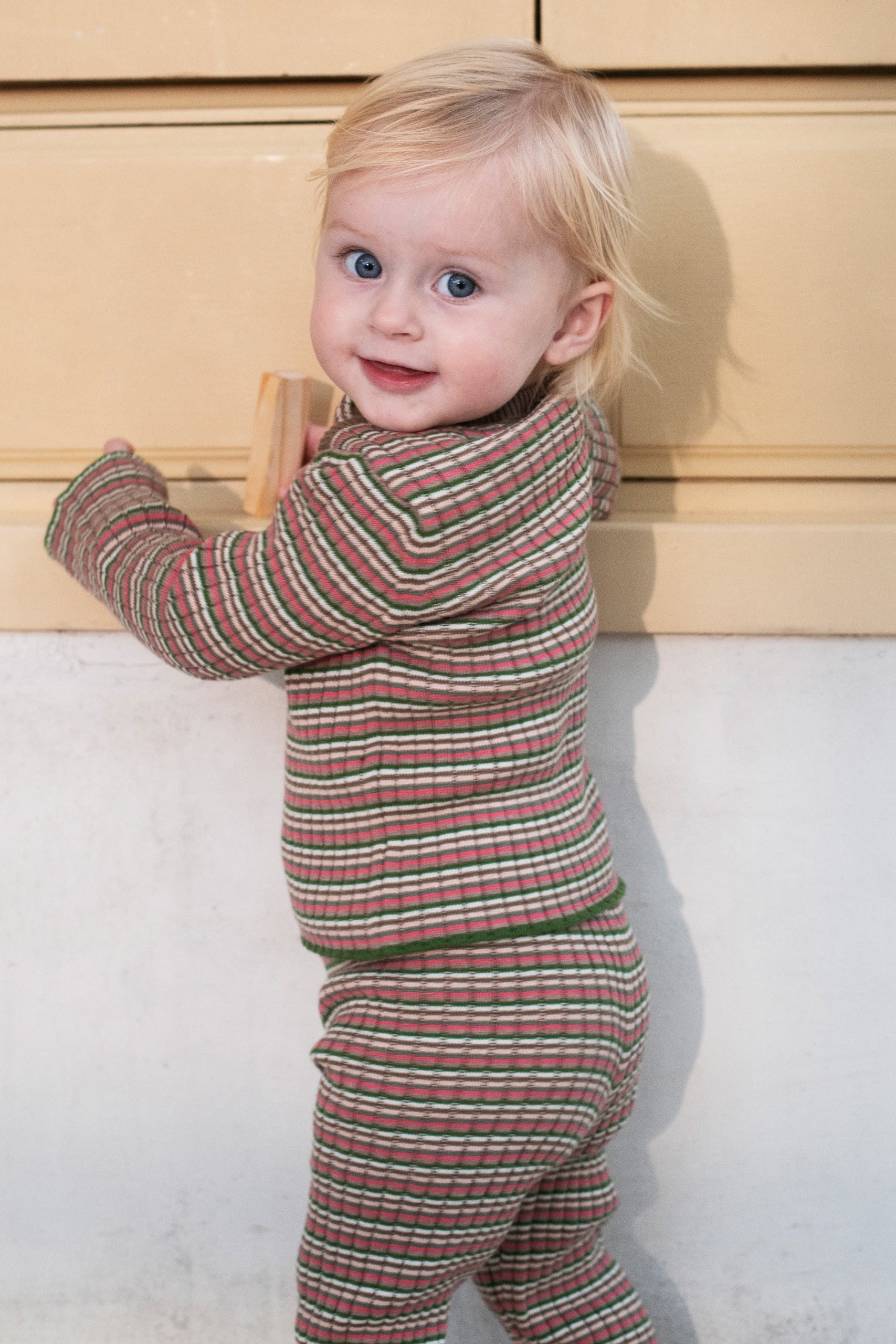 Baby Rib Pants - Deer Stripe
