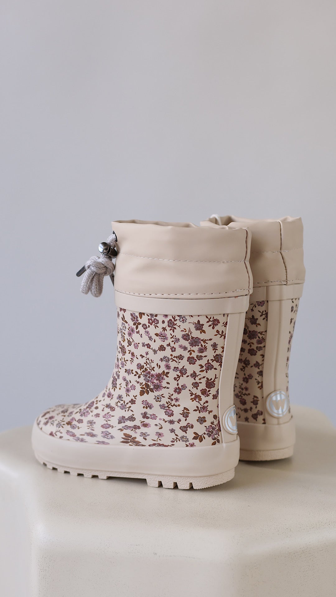 Rubber Boot Thermo Print - Rose Flowers