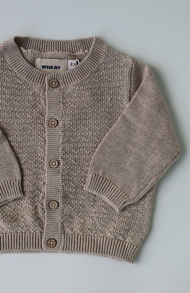 Knit Cardigan Bjørn - Grey Sand