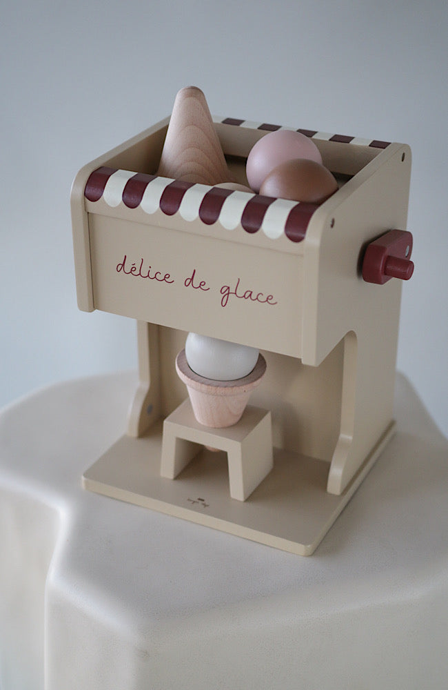 Wooden Ice Cream Maker - Beige