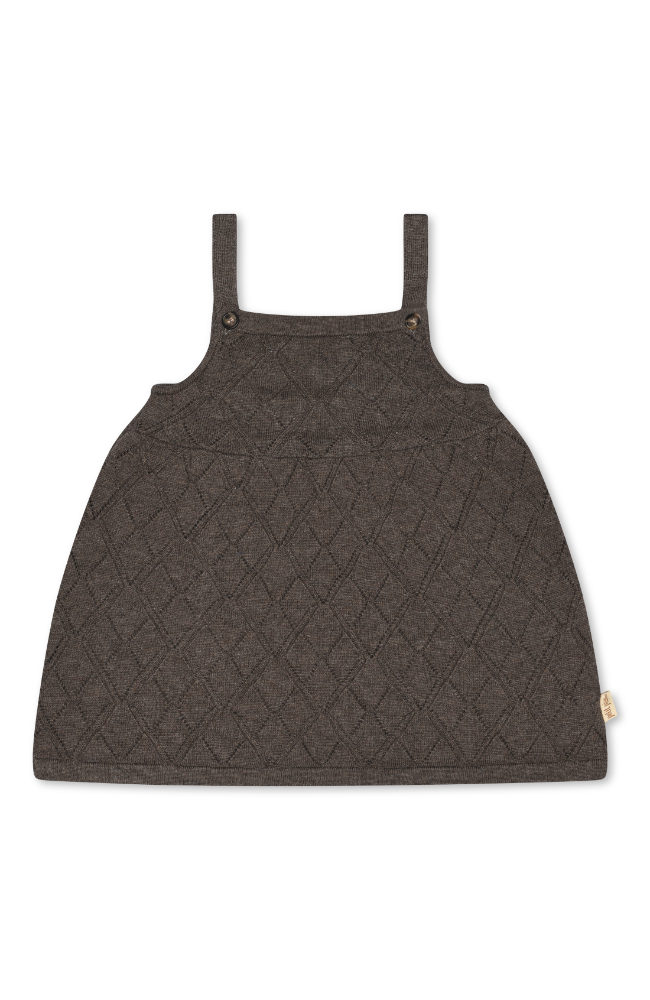 Knit Dress w/Strap - Dark Oak