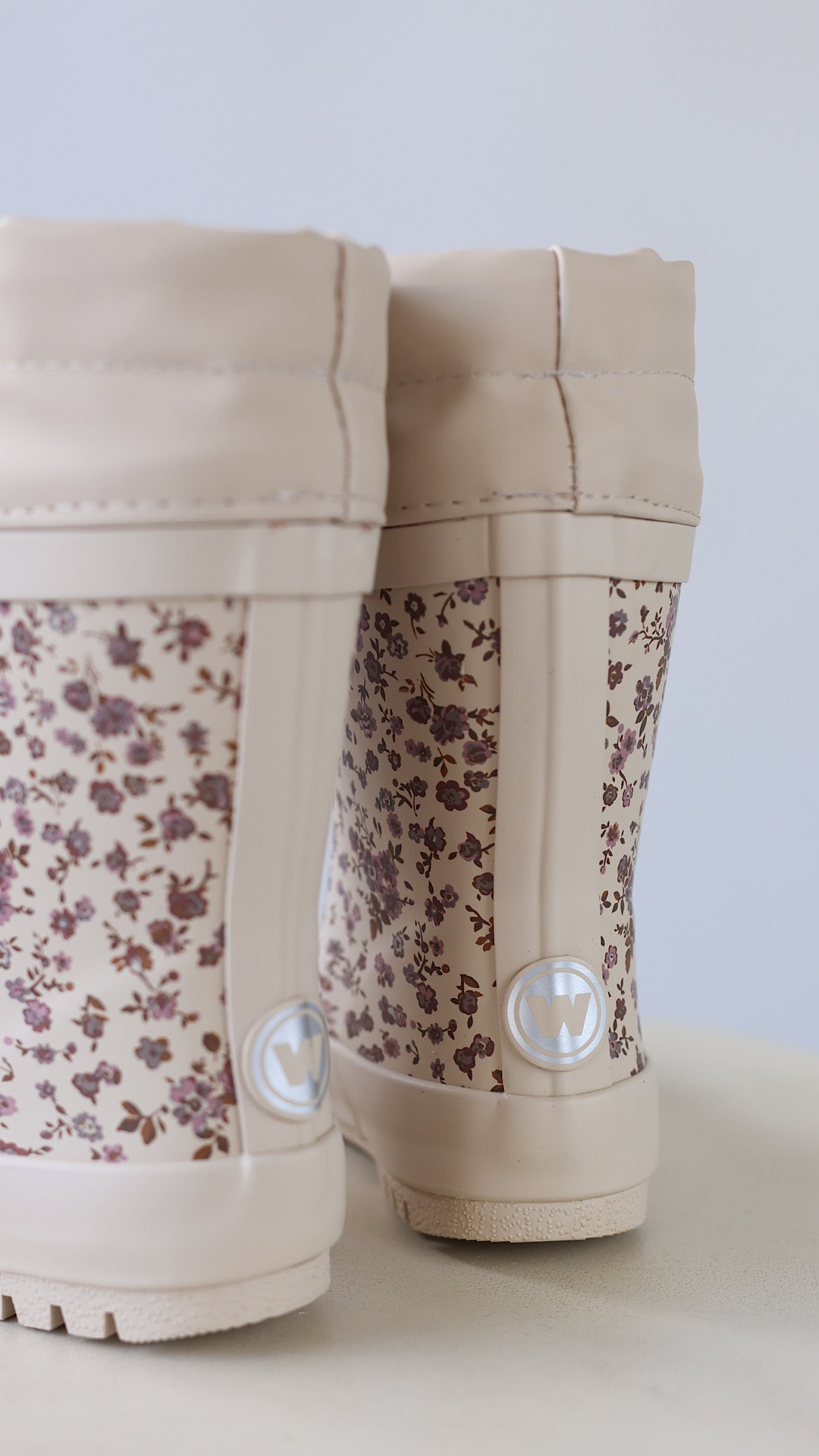 Rubber Boot Thermo Print - Rose Flowers