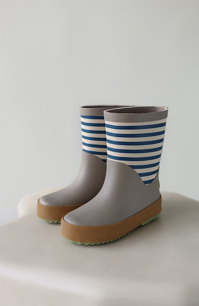 Rubber Boot Juno - Blue Stripe