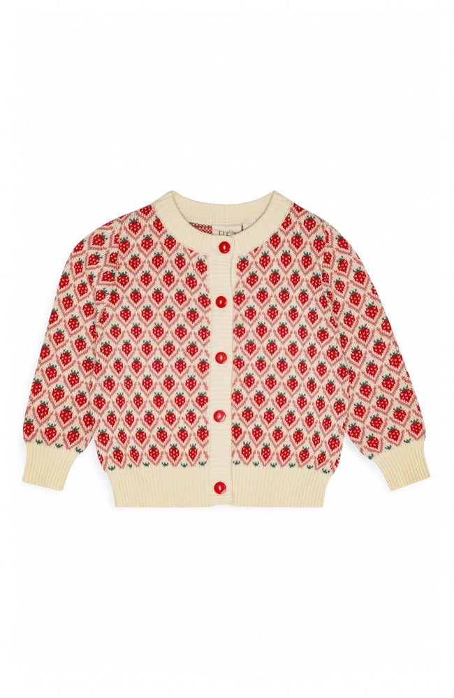 Zuri Cardigan - Soft White Berry